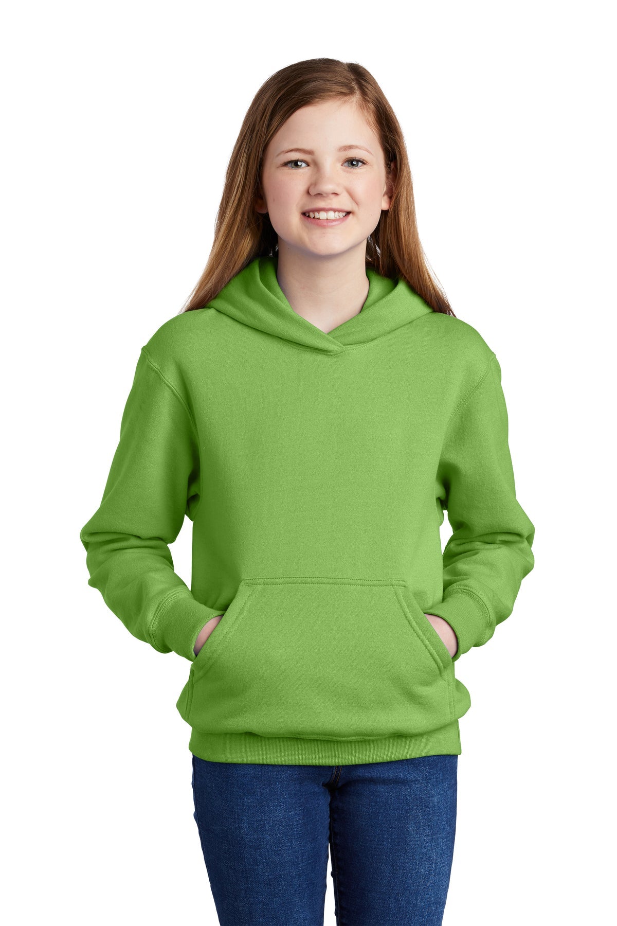 PC90YH Port & Company® Youth Core Fleece Pullover Hooded Sweatshirt. XS-XL