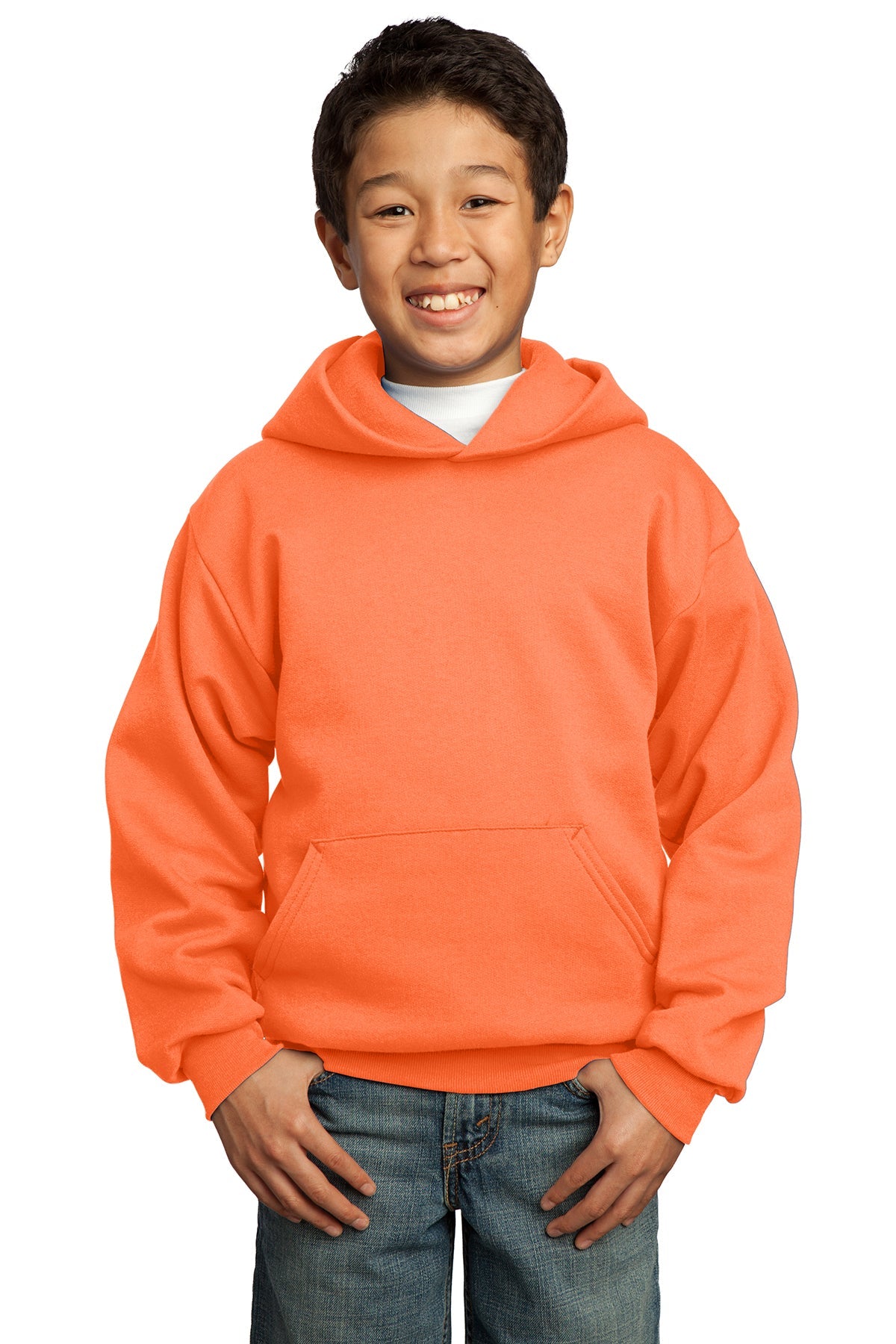 PC90YH Port & Company® Youth Core Fleece Pullover Hooded Sweatshirt. XS-XL