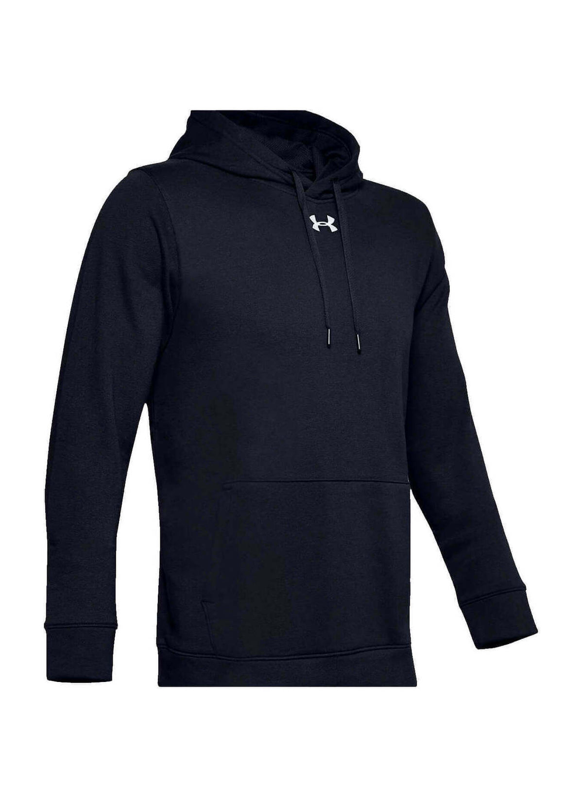 Under Armour Men's Black / White Hustle Fleece Hoodie