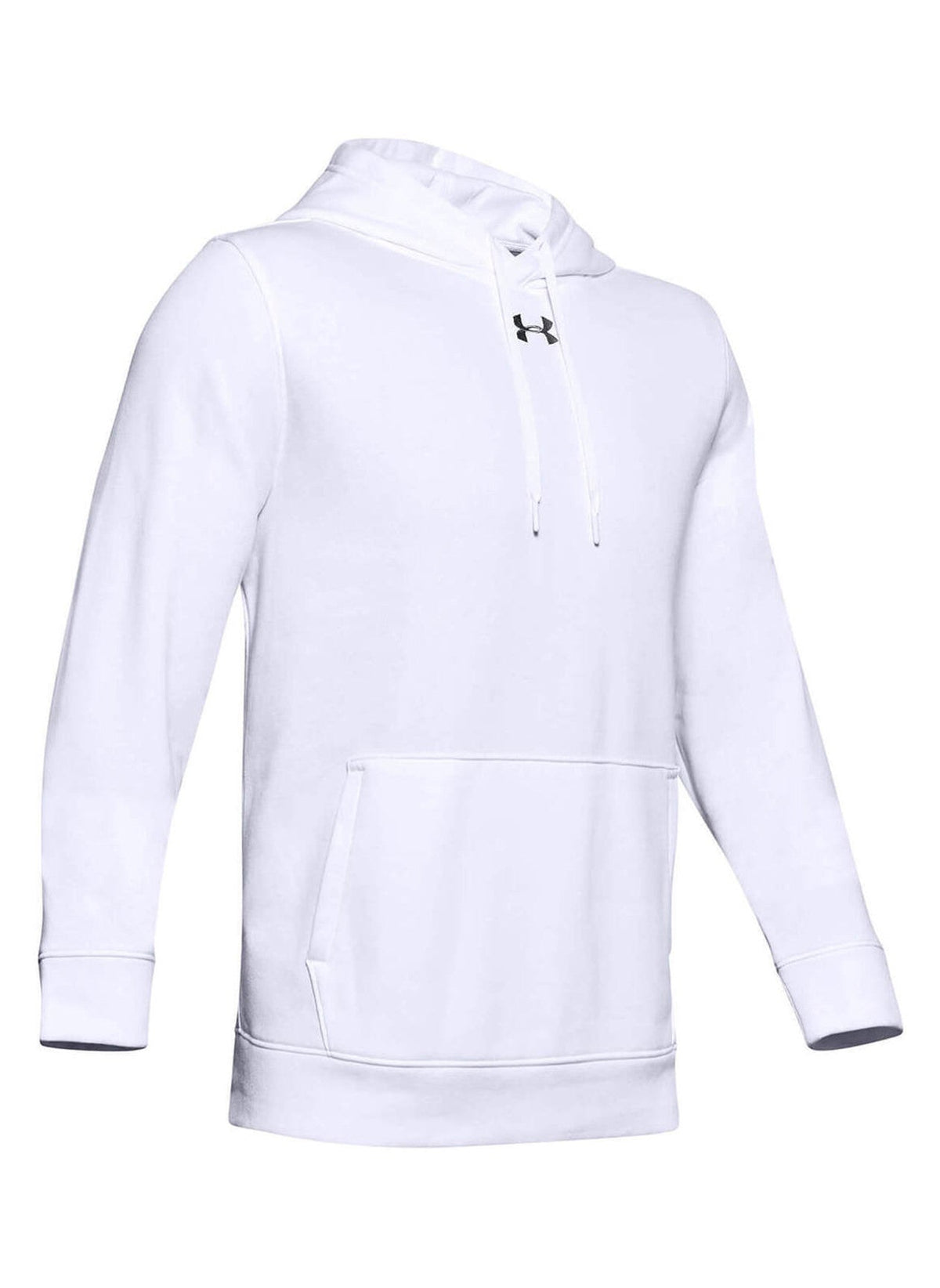 Under Armour Men's Black / White Hustle Fleece Hoodie