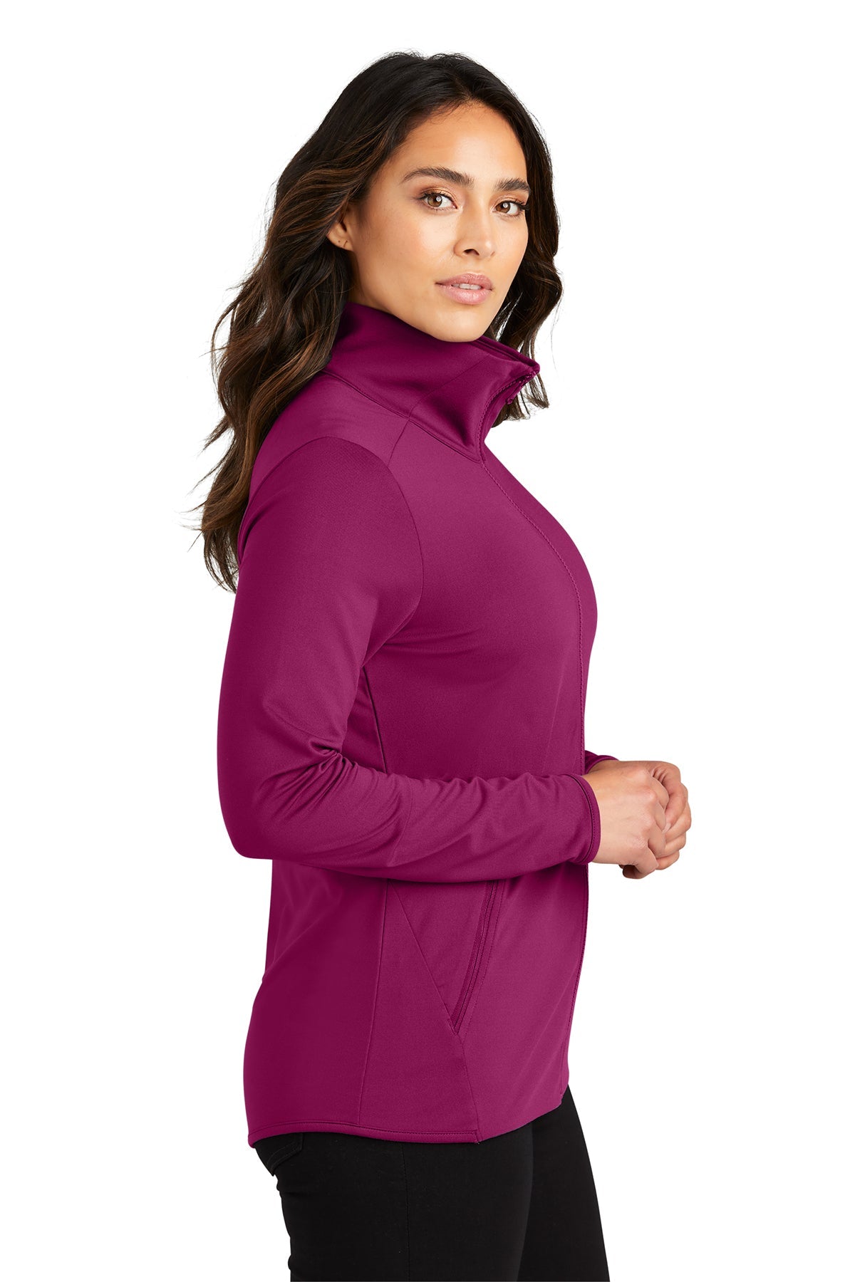 LK595 Port Authority® Ladies Accord Stretch Fleece Full-Zip