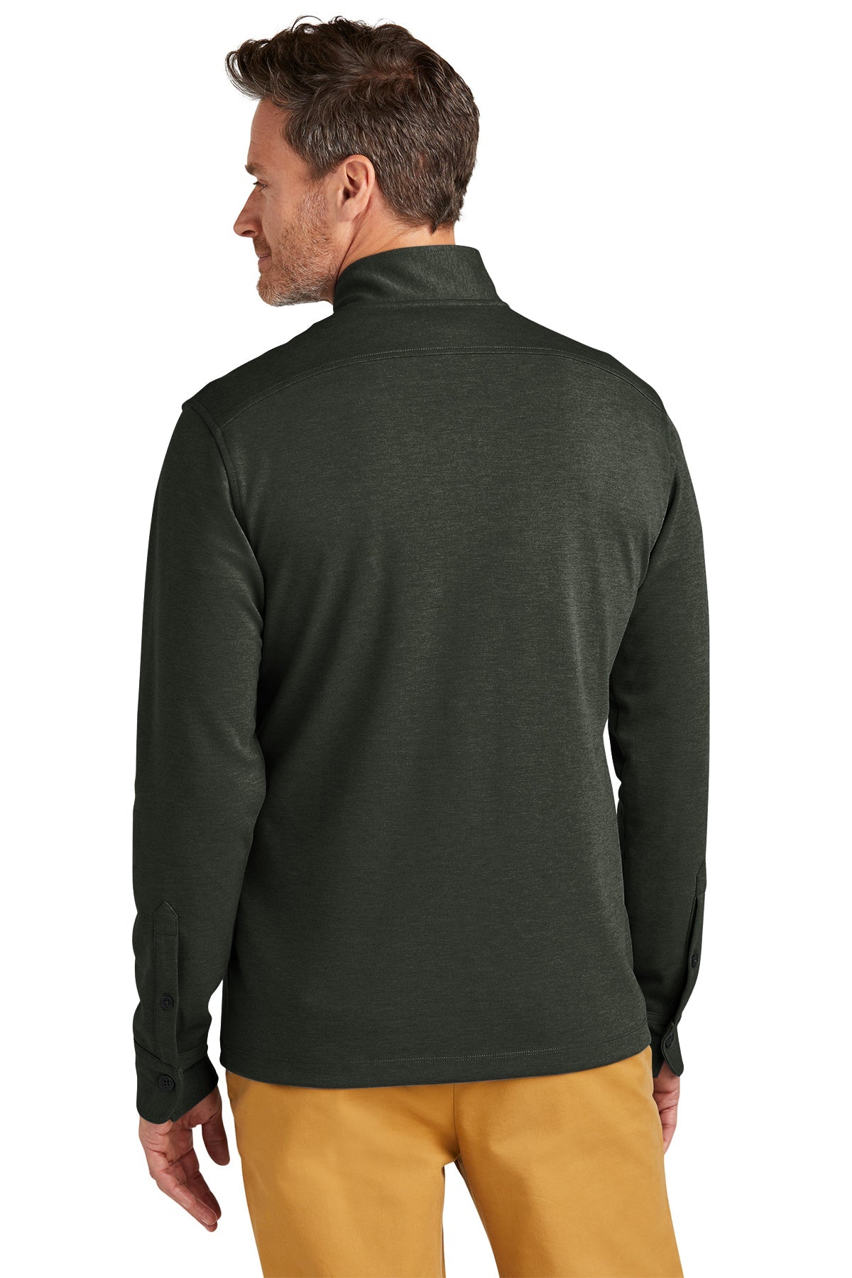 BB18202 Brooks Brothers® Mid-Layer Stretch 1/2-Button