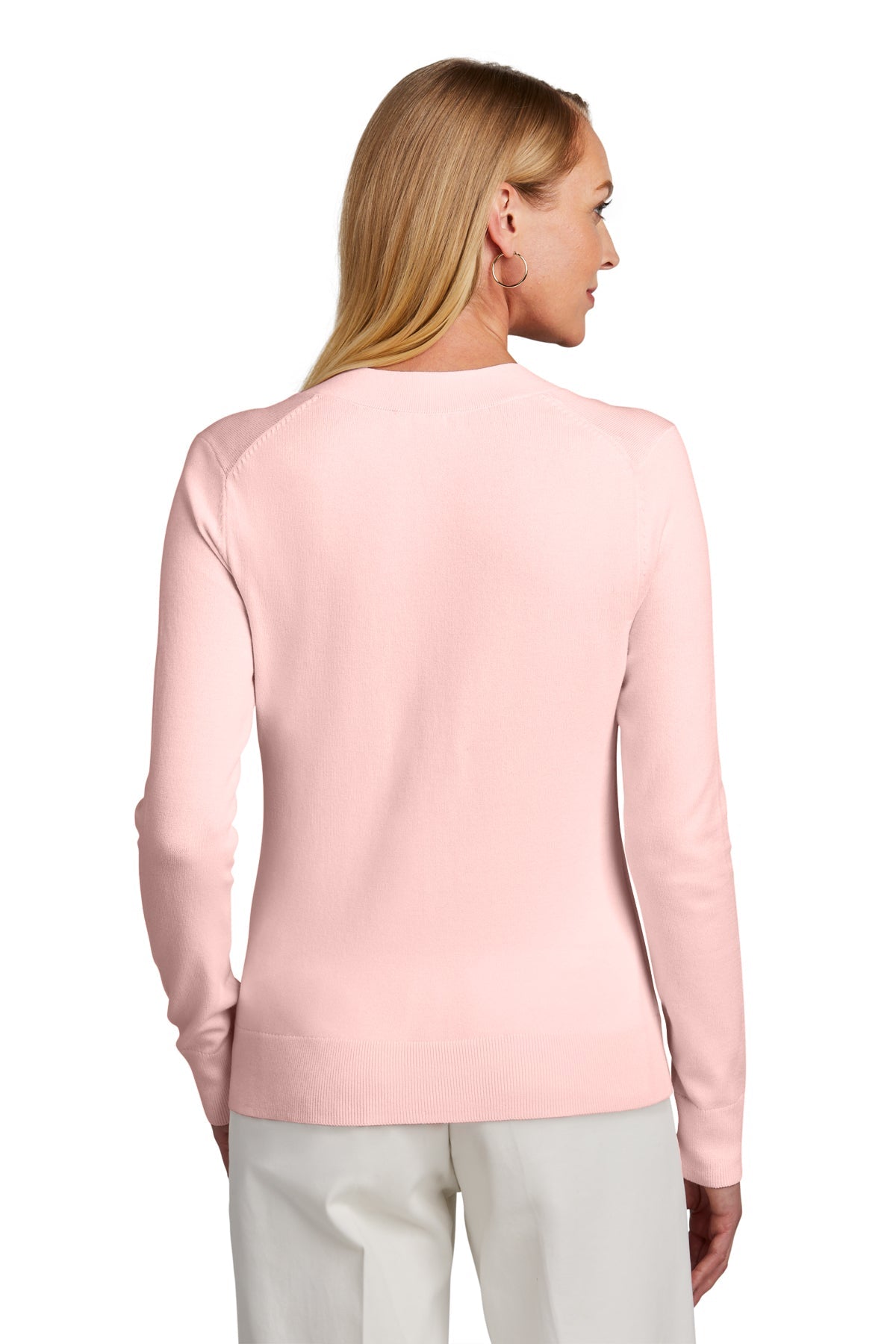BB18401 Brooks Brothers® Women’s Cotton Stretch V-Neck Sweater