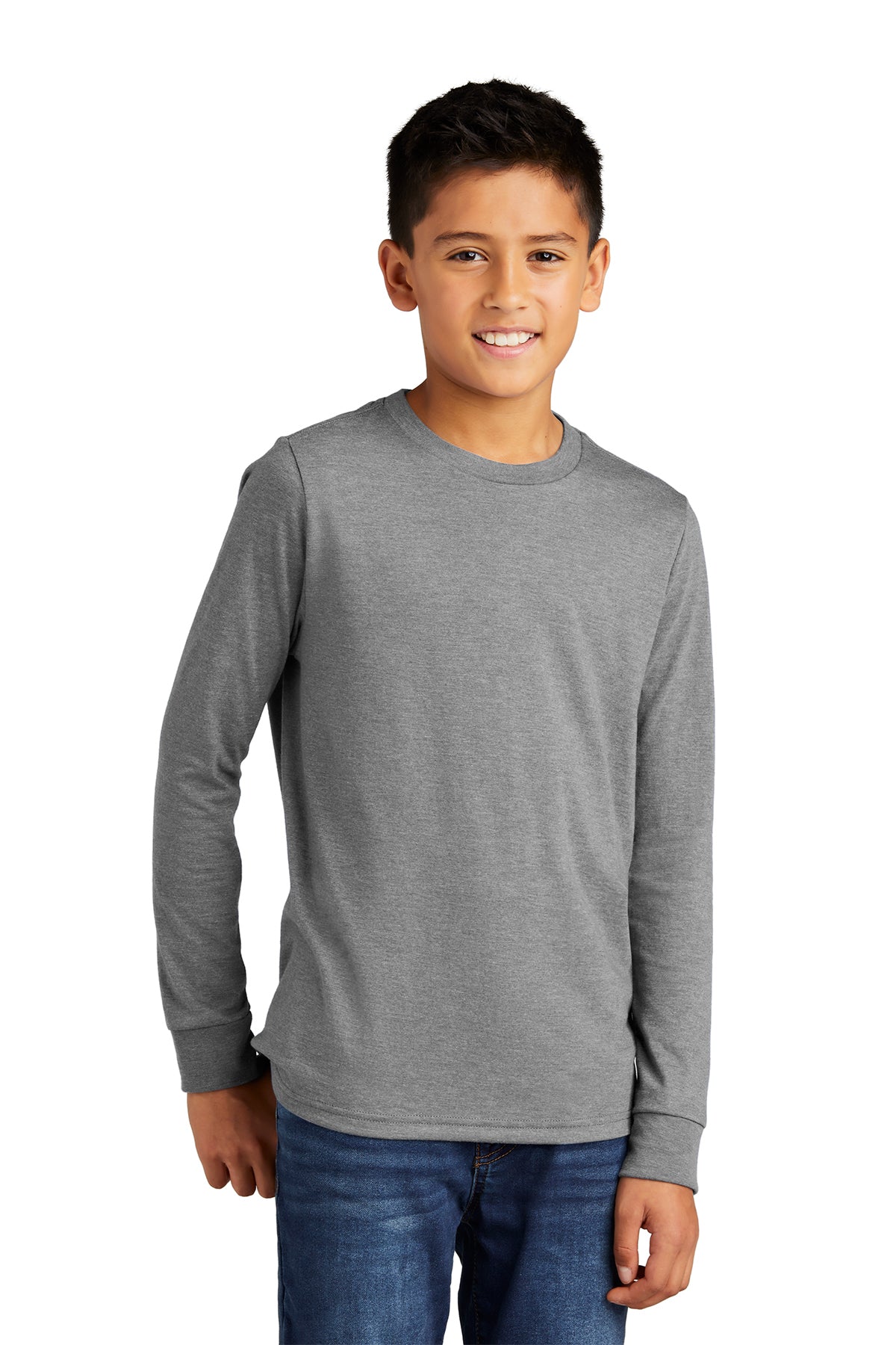 DT132Y District® Youth Perfect Tri® Long Sleeve Tee