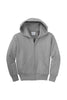PC90YZH Port & Company® Youth Core Fleece Full-Zip Hooded Sweatshirt. XS-XL