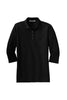 L562 Port Authority® Ladies Silk Touch™ 3/4-Sleeve Polo