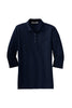 L562 Port Authority® Ladies Silk Touch™ 3/4-Sleeve Polo
