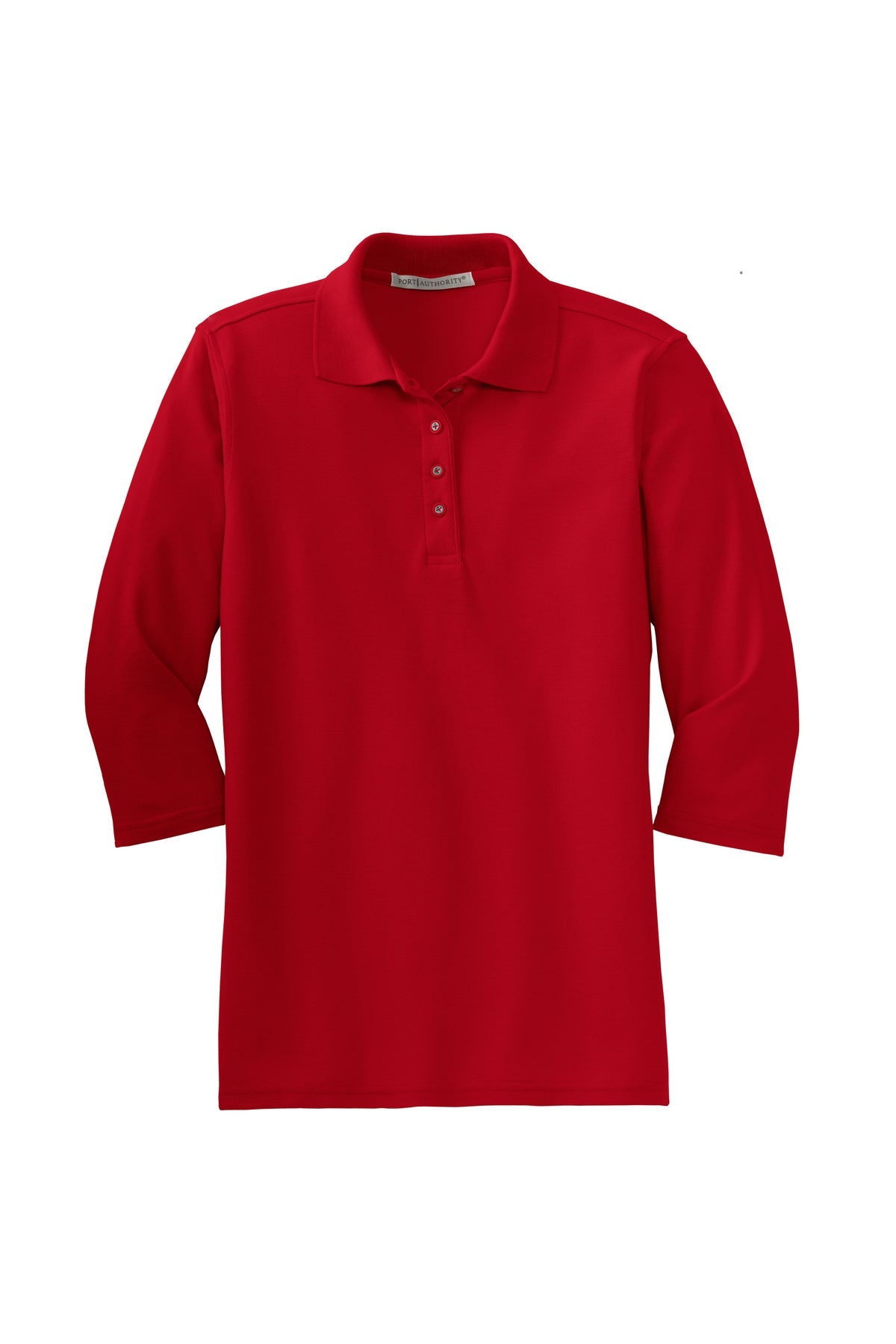 L562 Port Authority® Ladies Silk Touch™ 3/4-Sleeve Polo