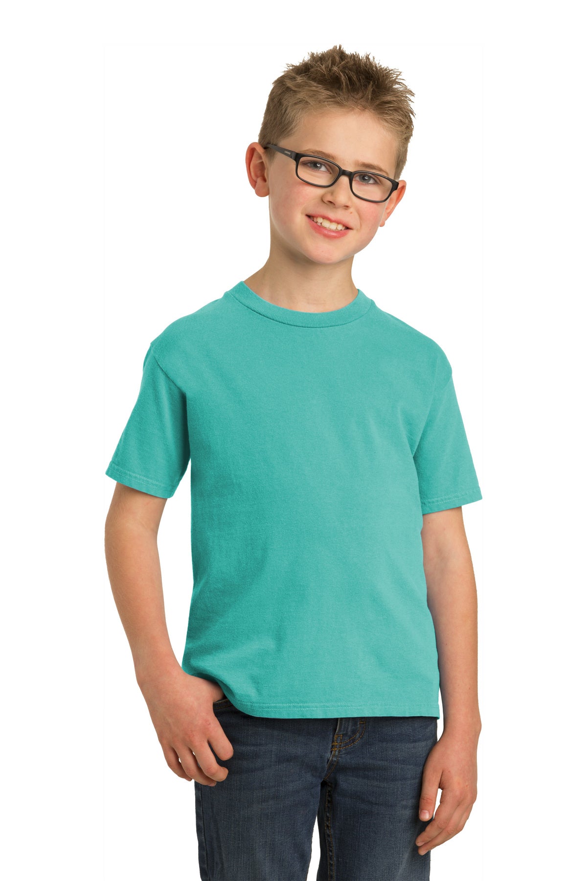 PC099Y Port & Company® Youth Beach Wash® Garment-Dye Tee