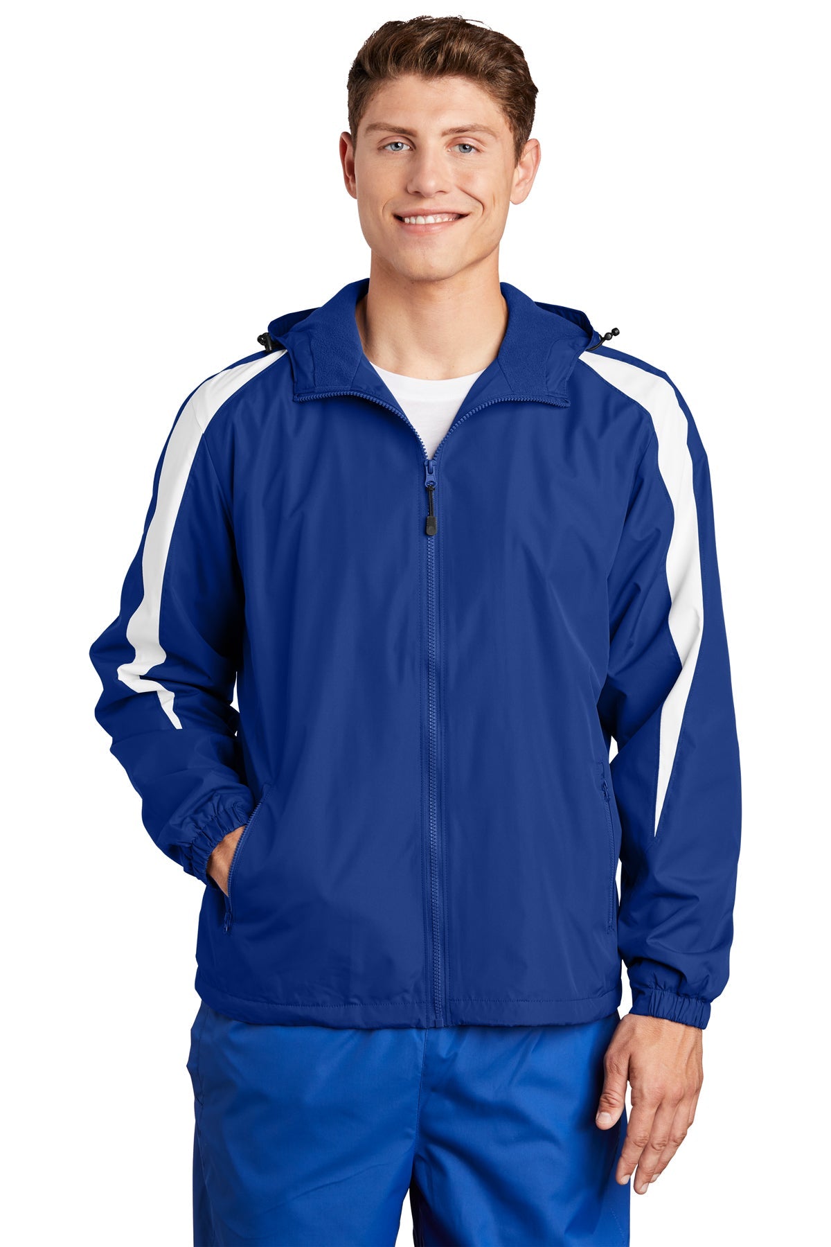 JST81 Sport-Tek® Fleece-Lined Colorblock Jacket