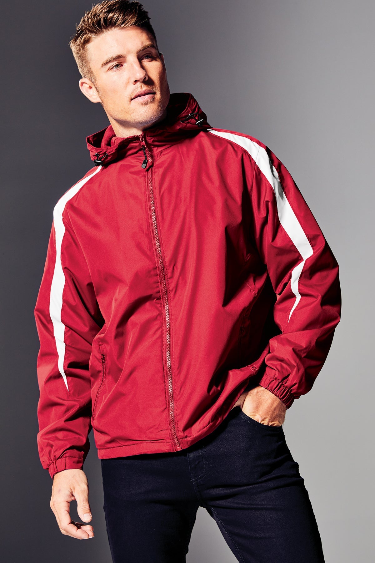 JST81 Sport-Tek® Fleece-Lined Colorblock Jacket