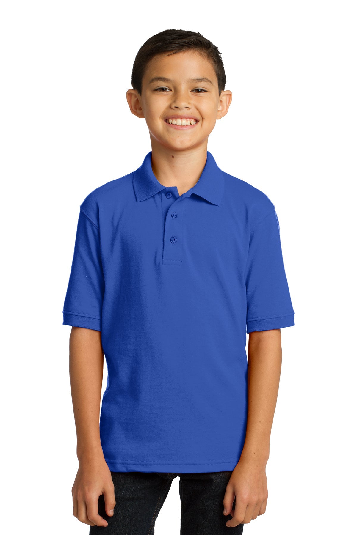 KP55Y Port & Company® Youth Core Blend Jersey Knit Polo