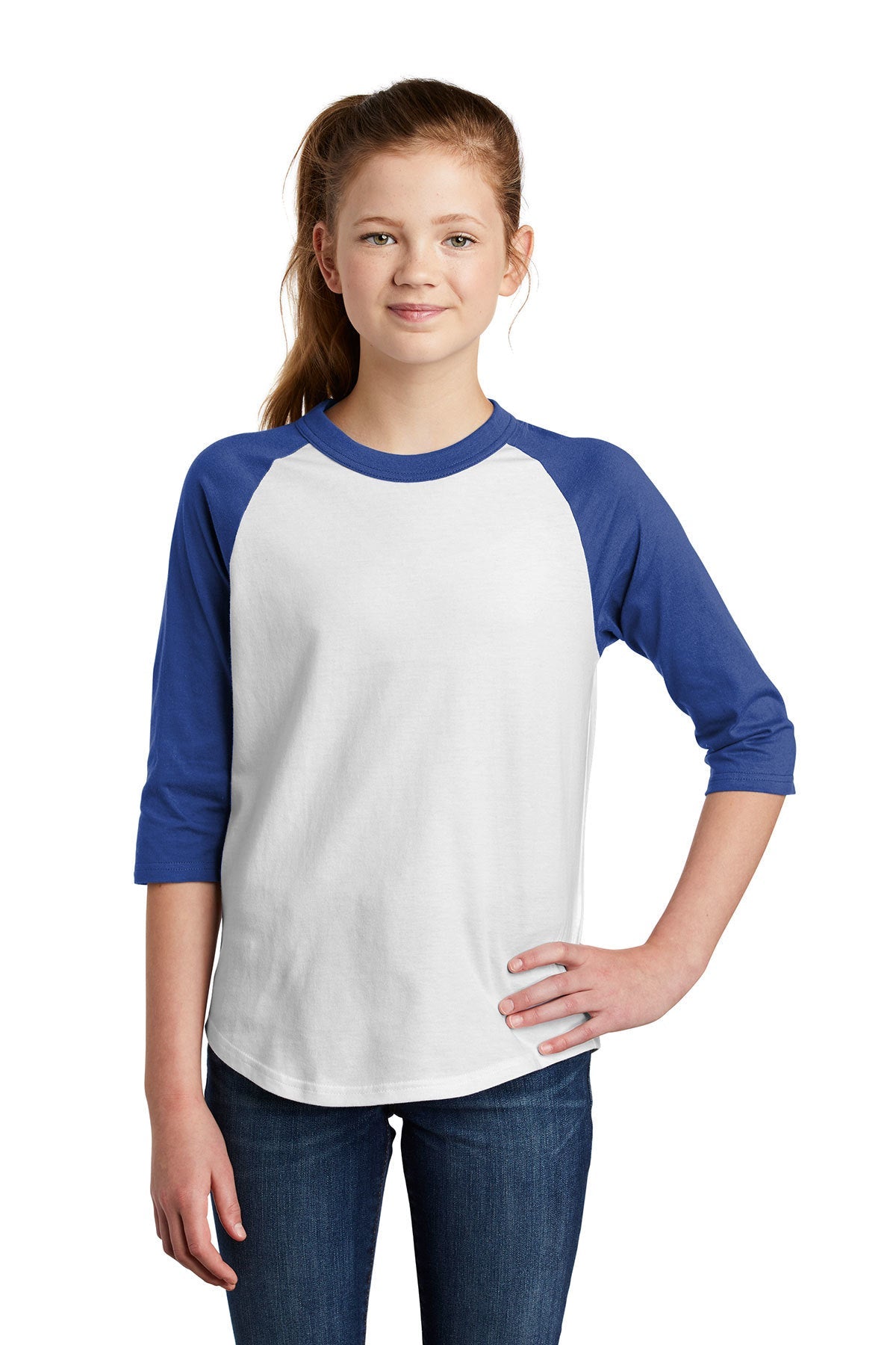 YT200 Sport-Tek® Youth Colorblock Raglan Jersey