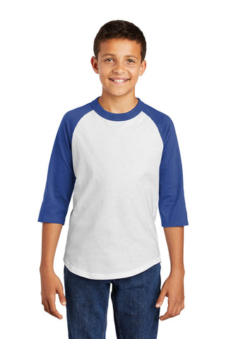 YT200 Sport-Tek® Youth Colorblock Raglan Jersey