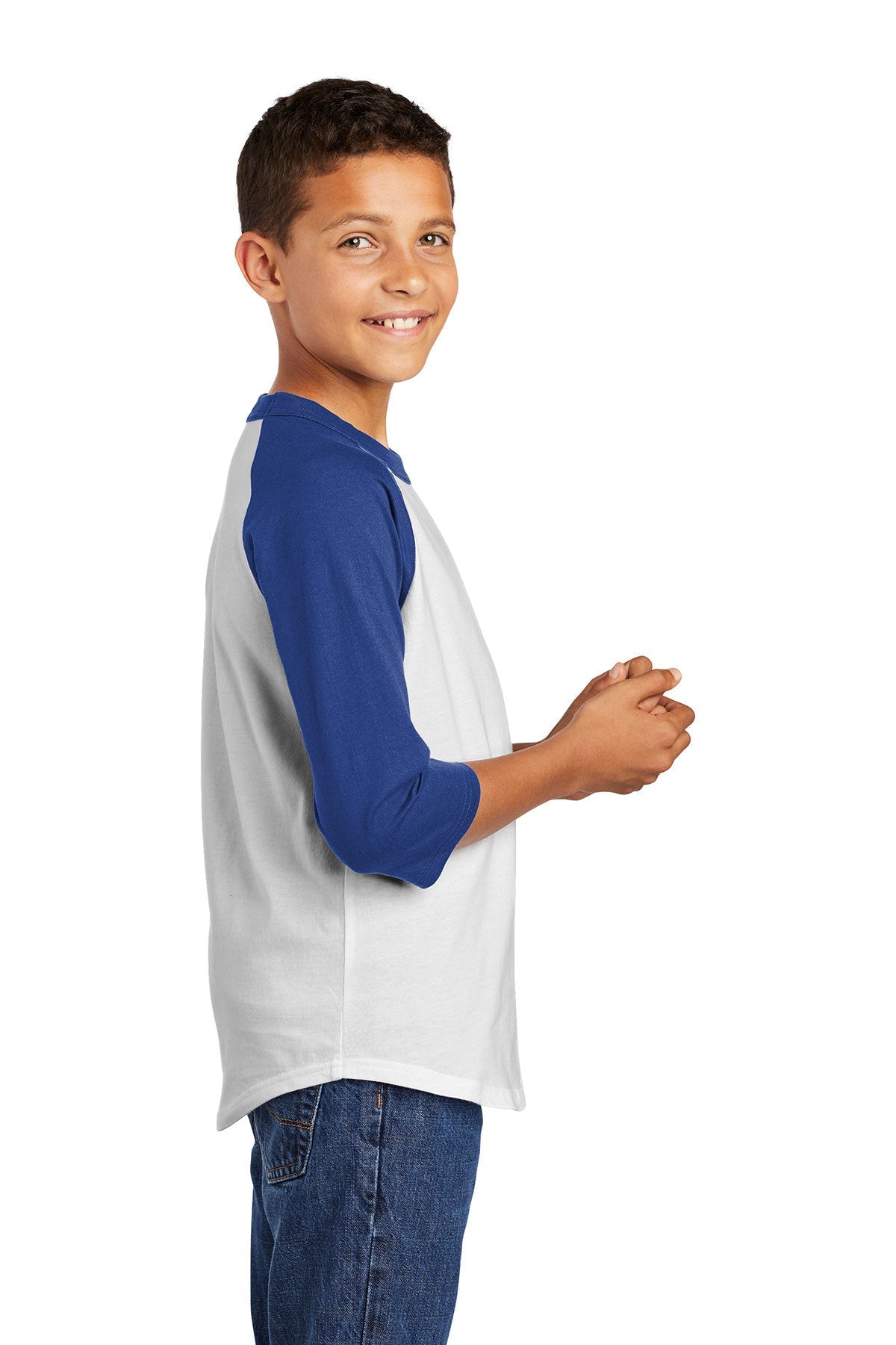 YT200 Sport-Tek® Youth Colorblock Raglan Jersey