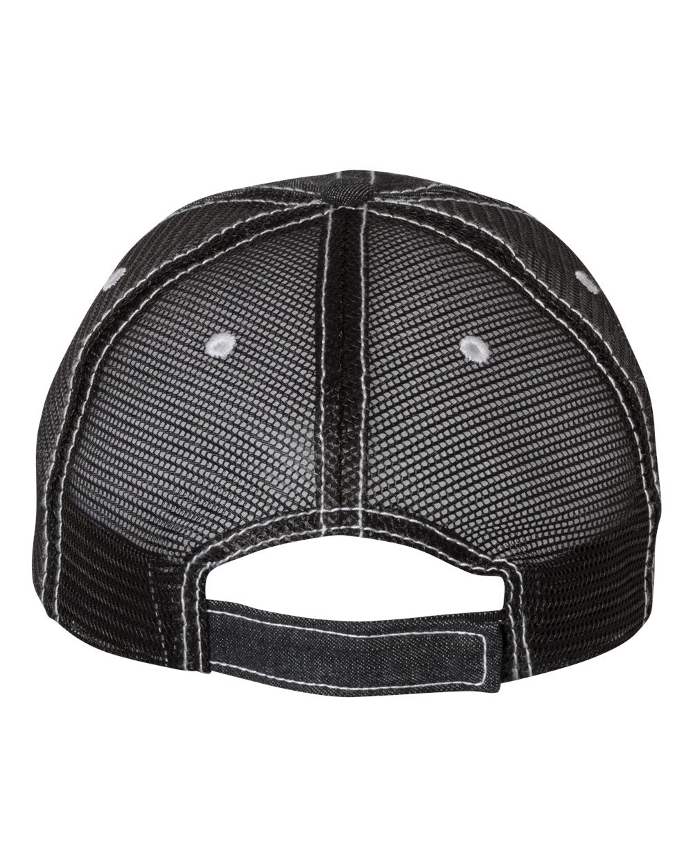 Mega Cap - Herringbone Contrast Stitch Trucker Cap - 6990B