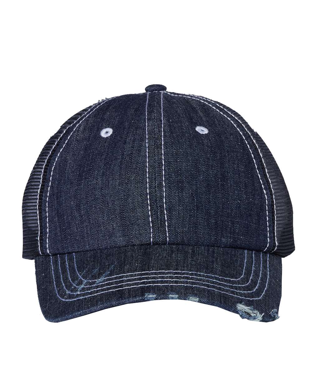 Mega Cap - Herringbone Contrast Stitch Trucker Cap - 6990B