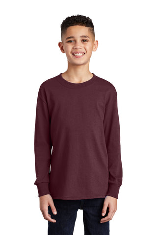 PC54YLS Port & Company® Youth Long Sleeve Core Cotton Tee