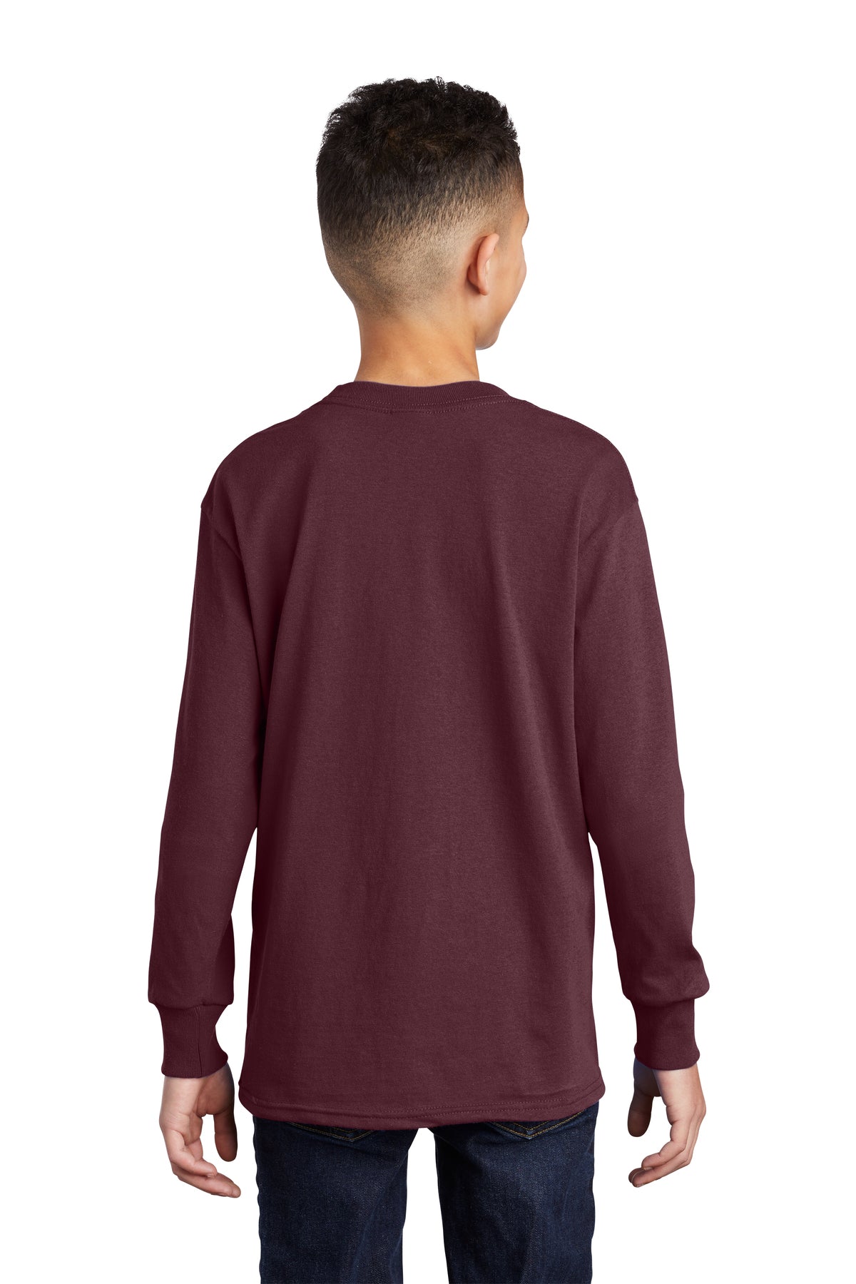 PC54YLS Port & Company® Youth Long Sleeve Core Cotton Tee