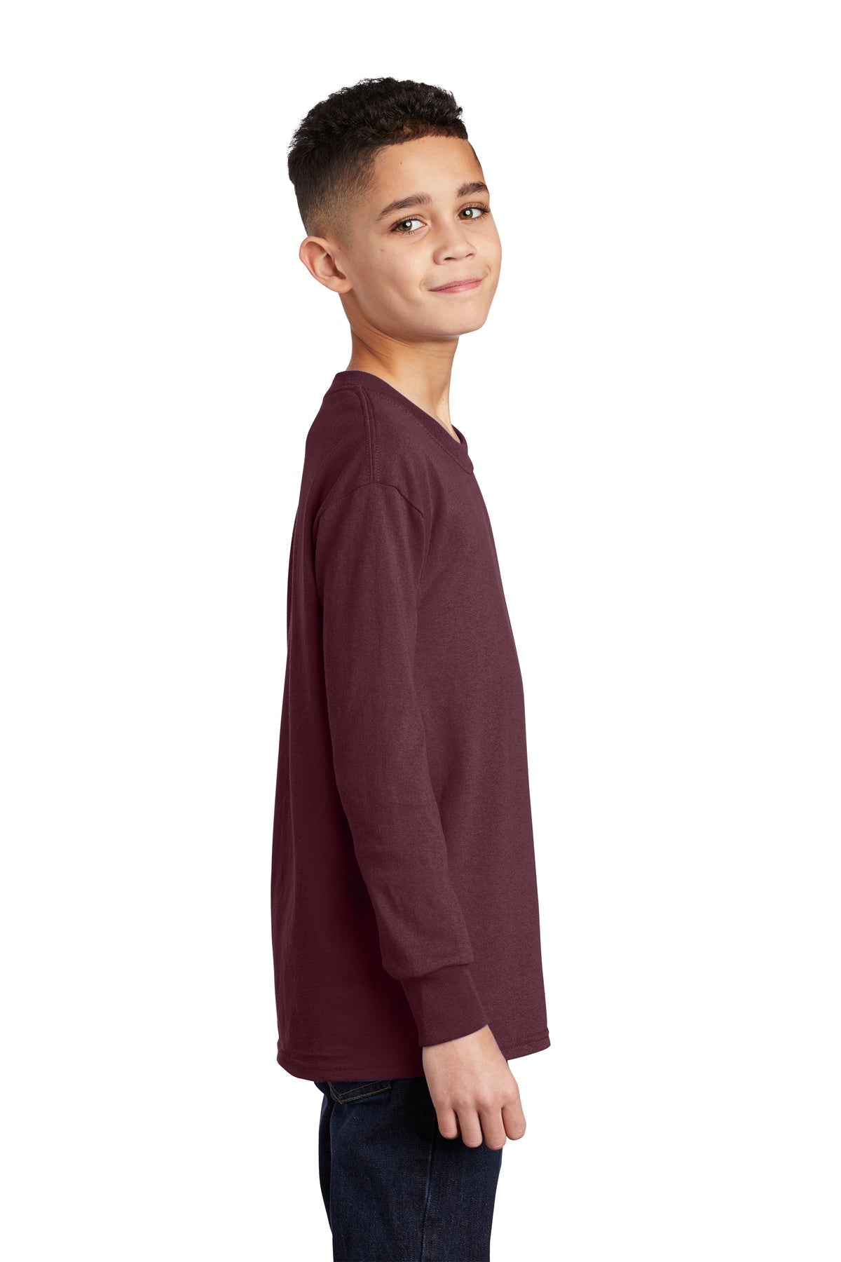 PC54YLS Port & Company® Youth Long Sleeve Core Cotton Tee