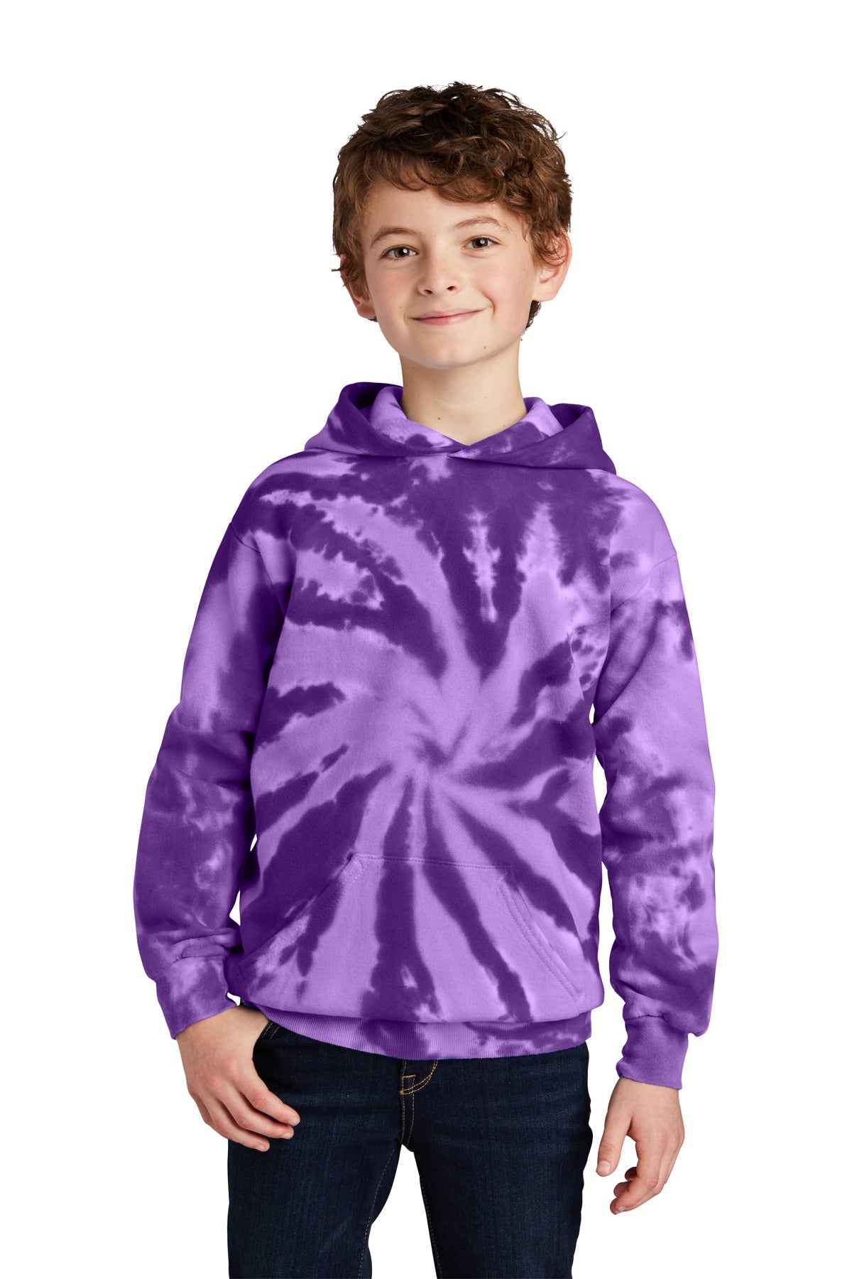 PC146Y Port & Company® Youth Tie-Dye Pullover Hooded Sweatshirt