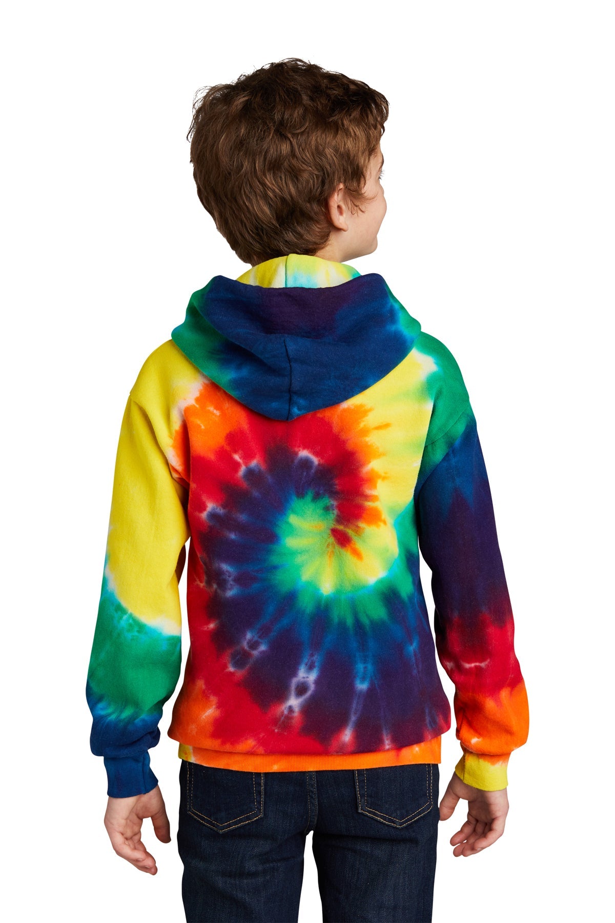 PC146Y Port & Company® Youth Tie-Dye Pullover Hooded Sweatshirt