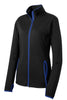 LST853 Sport-Tek® Ladies Sport-Wick® Stretch Contrast Full-Zip Jacket