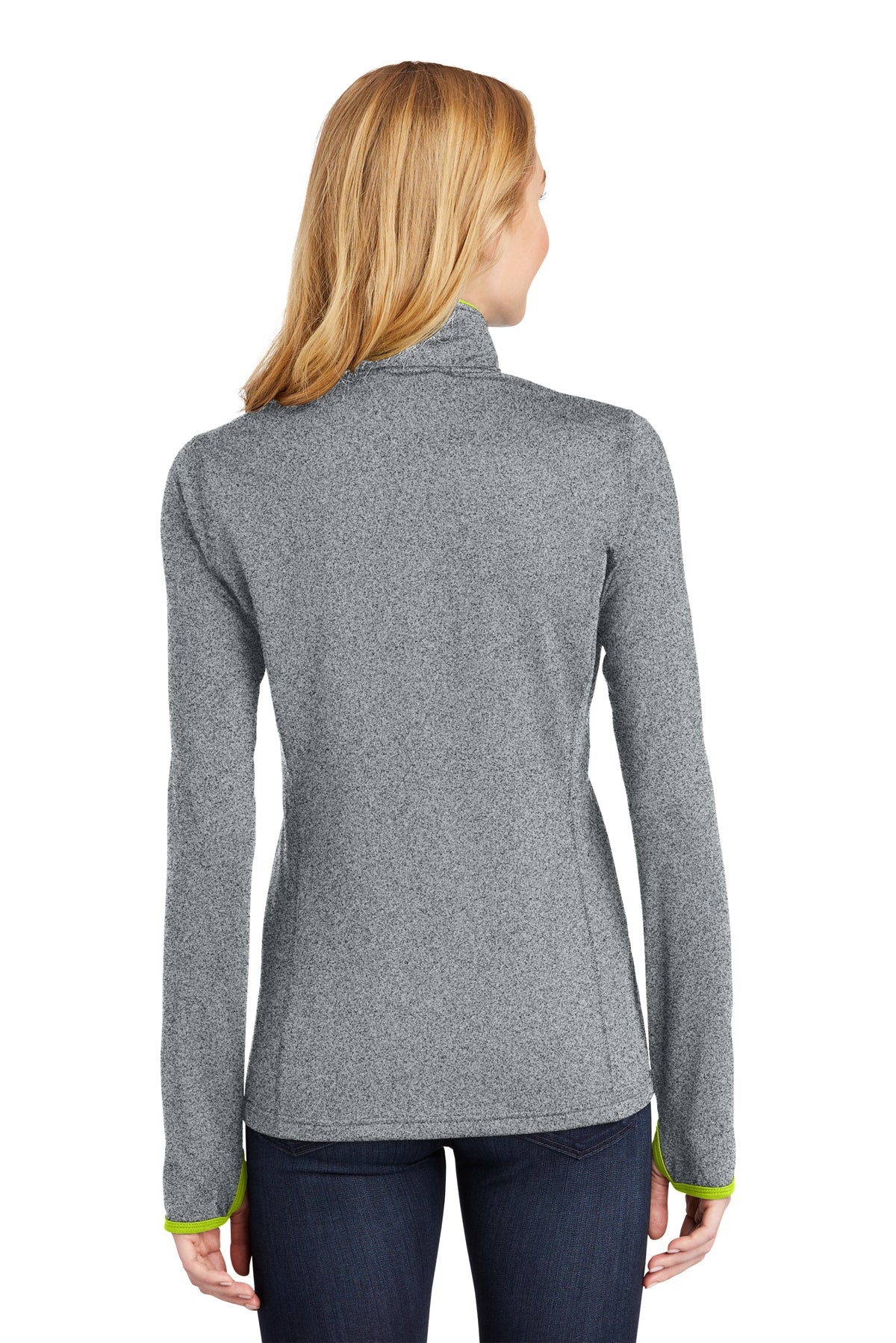 LST853 Sport-Tek® Ladies Sport-Wick® Stretch Contrast Full-Zip Jacket