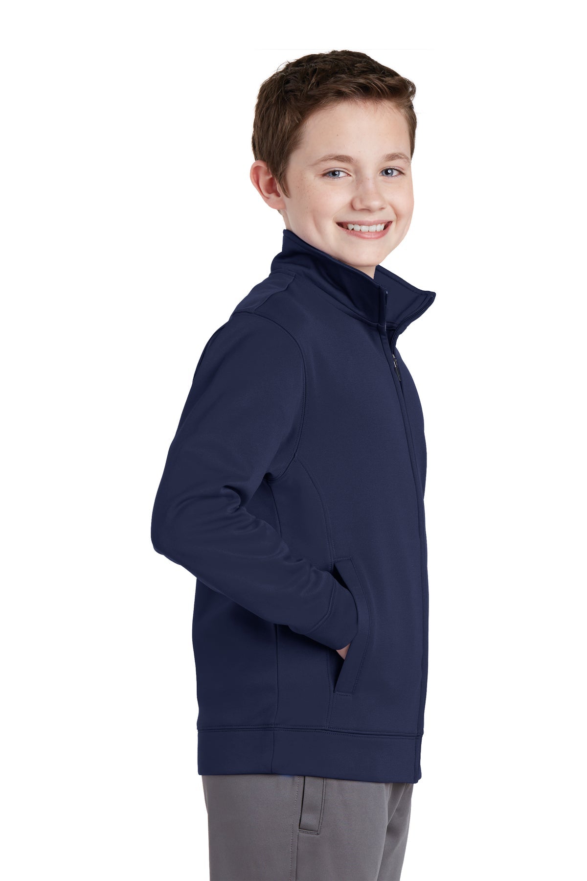 YST241 Sport-Tek® Youth Sport-Wick® Fleece Full-Zip Jacket