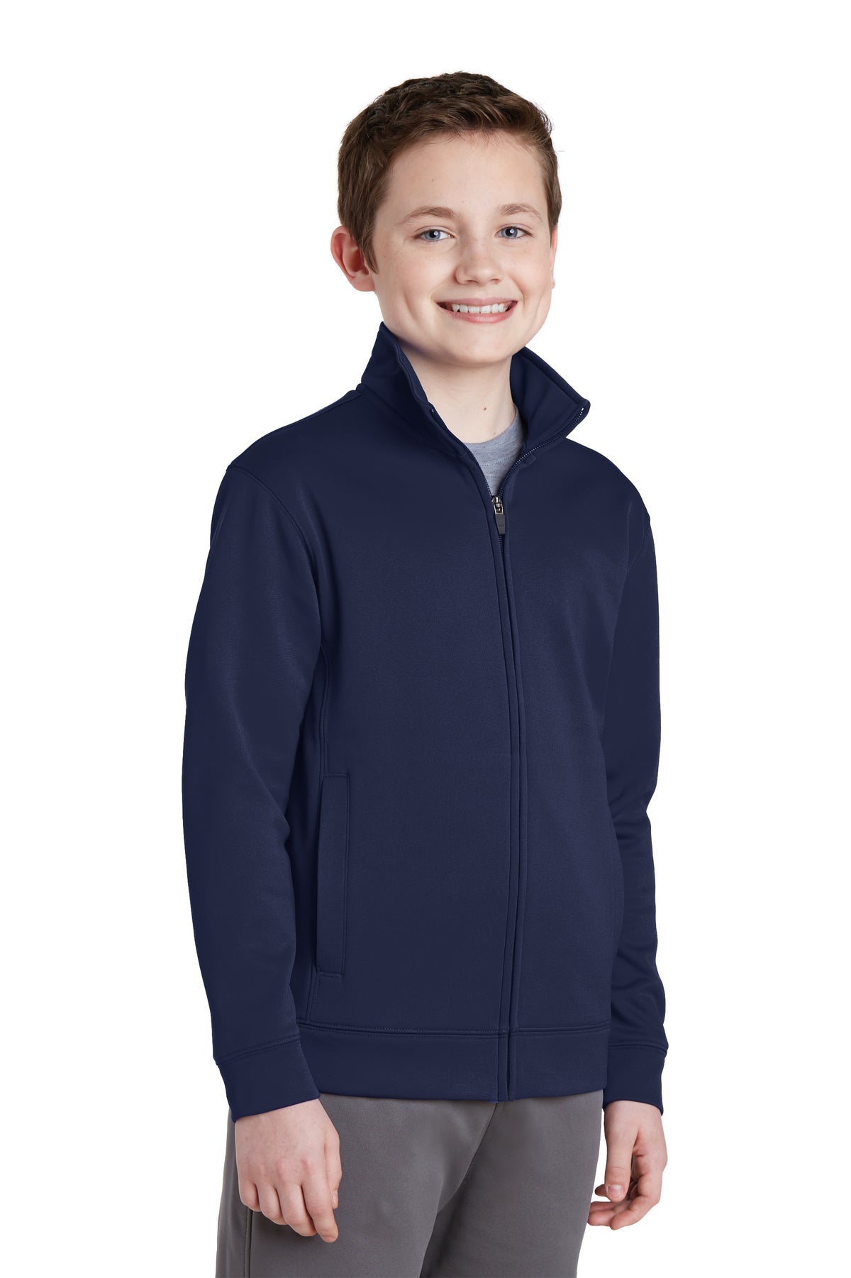 YST241 Sport-Tek® Youth Sport-Wick® Fleece Full-Zip Jacket
