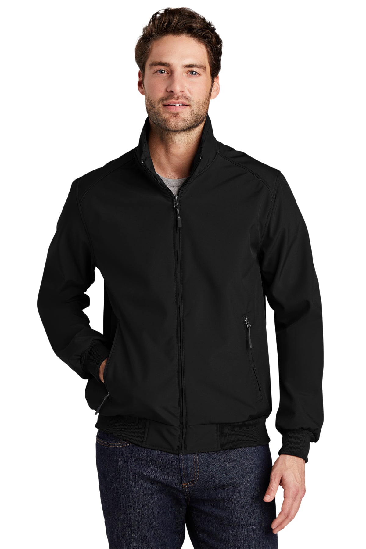 J337 Port Authority® Soft Shell Bomber Jacket