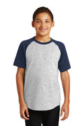 YT201 Sport-Tek® Youth Short Sleeve Colorblock Raglan Jersey