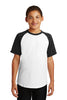YT201 Sport-Tek® Youth Short Sleeve Colorblock Raglan Jersey