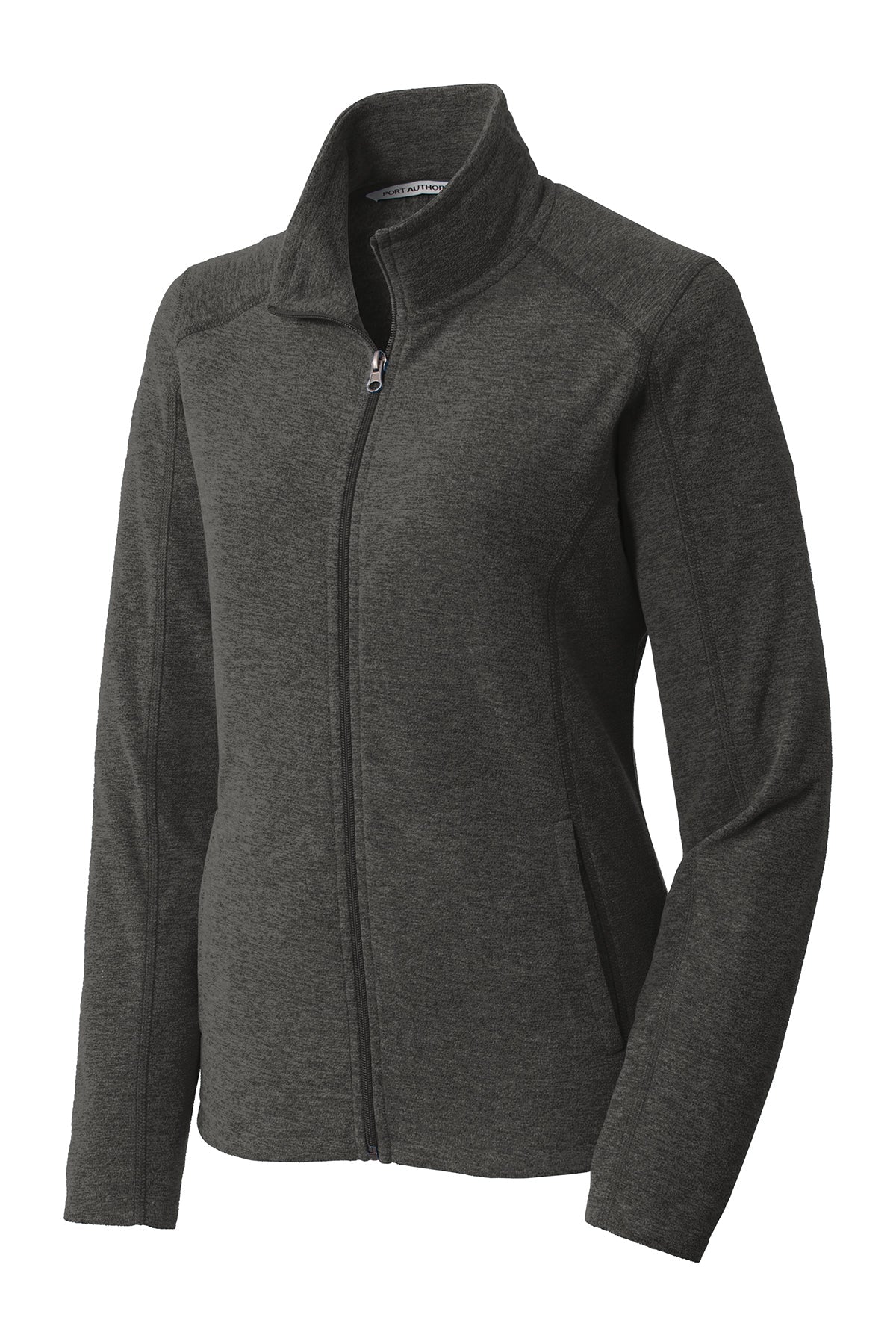 L235 Port Authority® Ladies Heather Microfleece Full-Zip Jacket