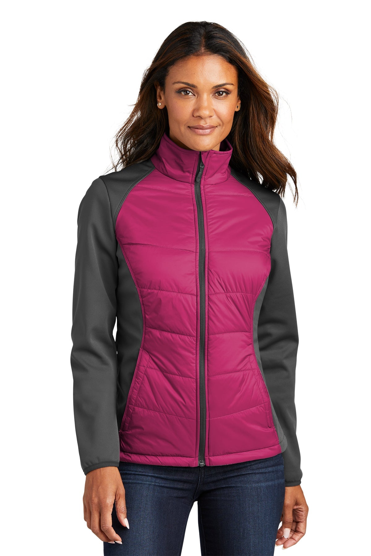 L787 Port Authority® Ladies Hybrid Soft Shell Jacket