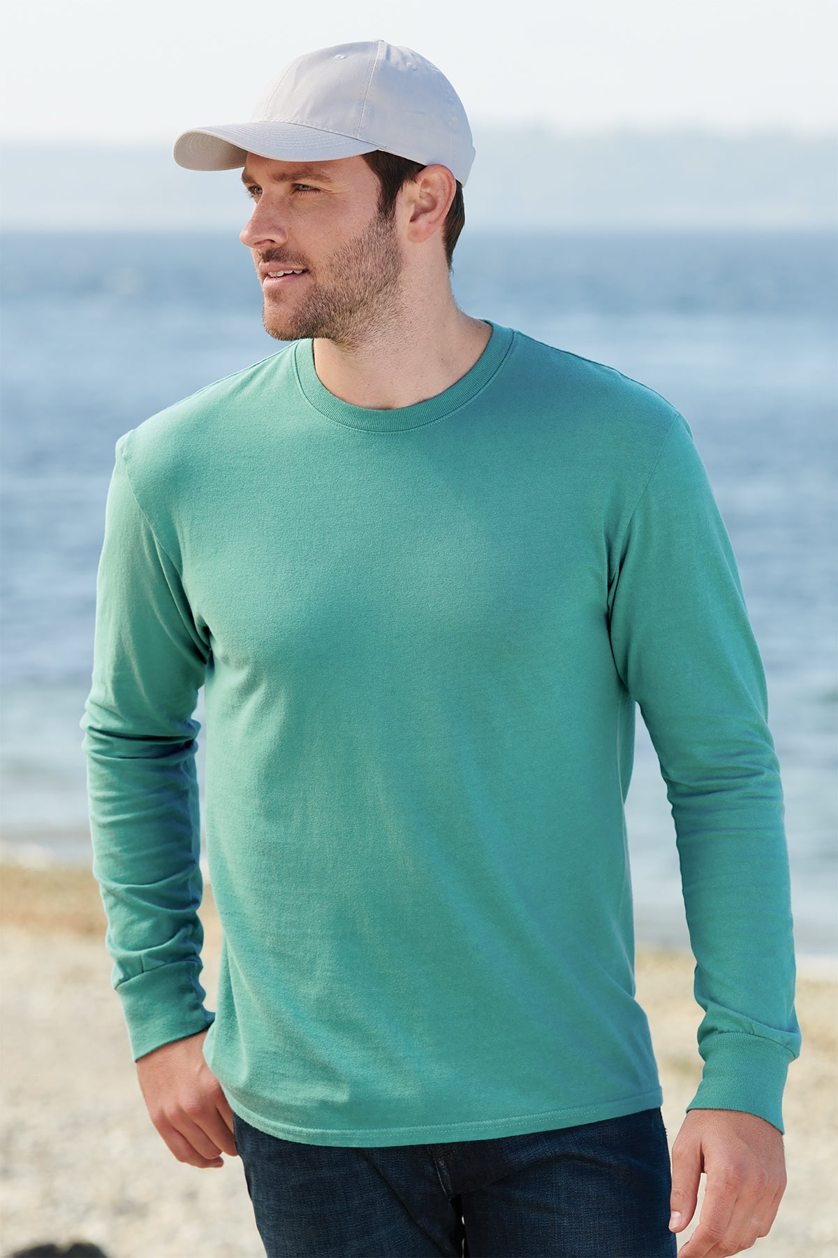 PC099LS Port & Company® Beach Wash® Garment-Dyed Long Sleeve Tee. S-4XL