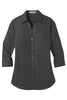 LW102 Port Authority® Ladies 3/4-Sleeve Carefree Poplin Shirt