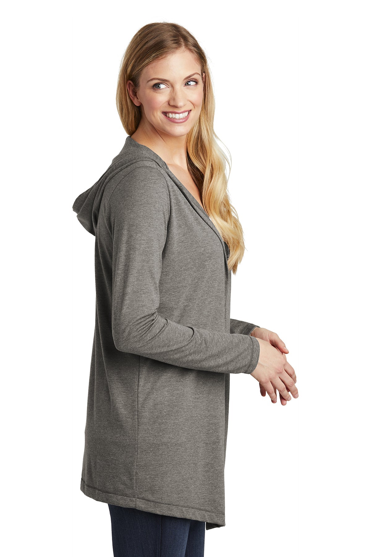 DT156 District ® Women’s Perfect Tri ® Hooded Cardigan