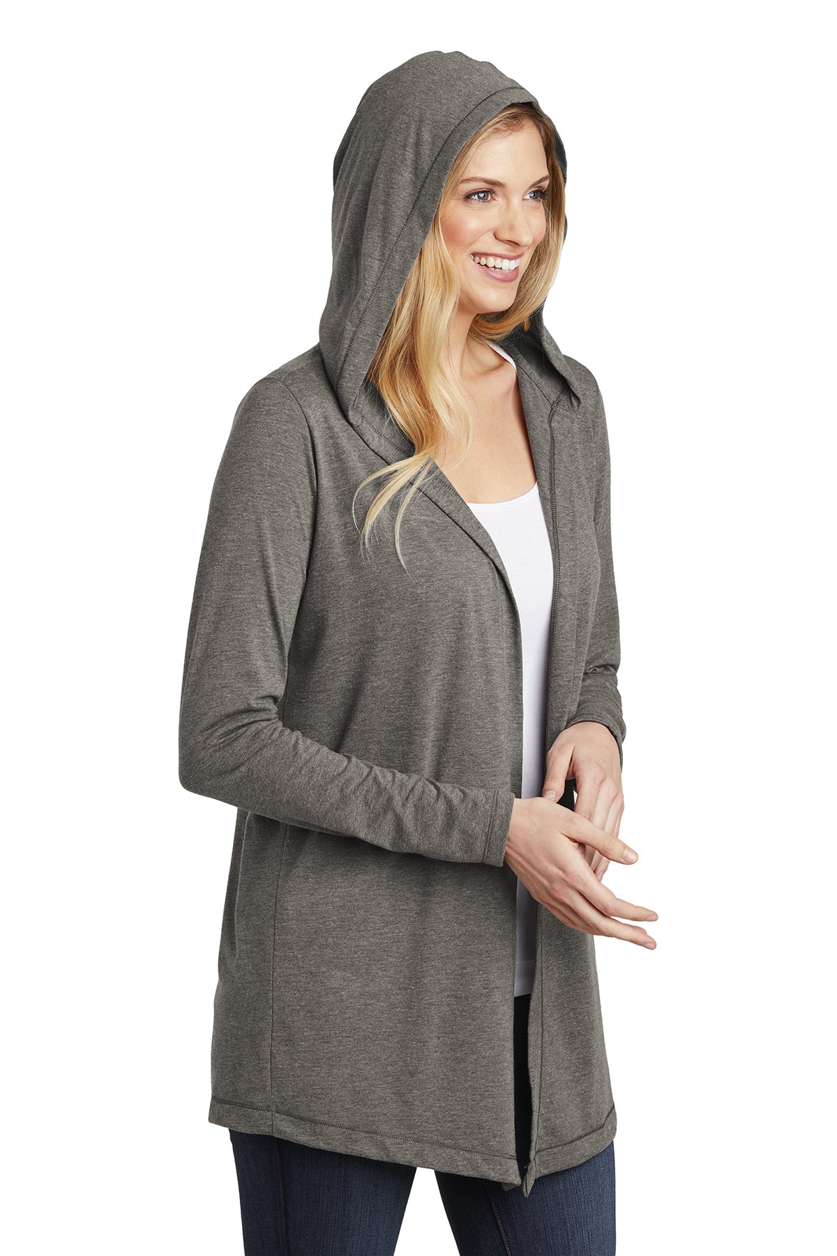 DT156 District ® Women’s Perfect Tri ® Hooded Cardigan