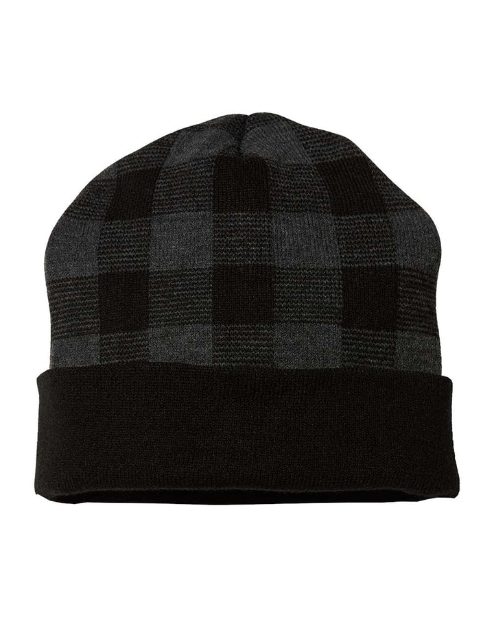 CAP AMERICA - USA-Made Plaid Beanie - RKP12