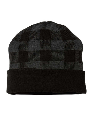 CAP AMERICA - USA-Made Plaid Beanie - RKP12