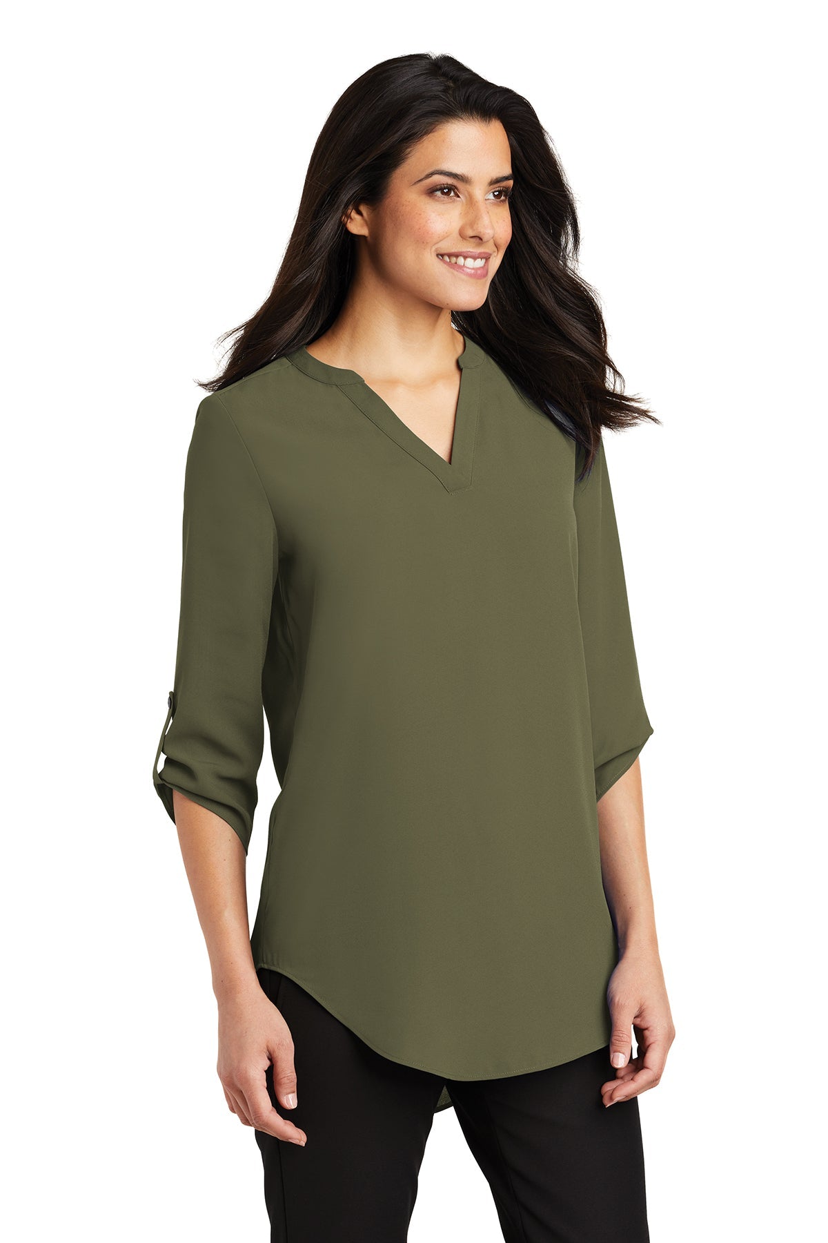 LW701 Port Authority ® Ladies 3/4-Sleeve Tunic Blouse