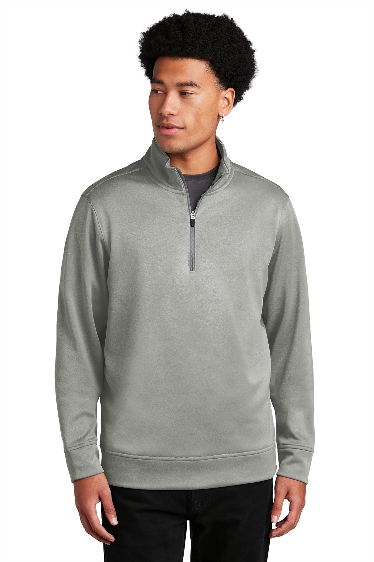 ST263 Sport-Tek ® PosiCharge ® Sport-Wick ® Heather Fleece 1/4-Zip Pullover