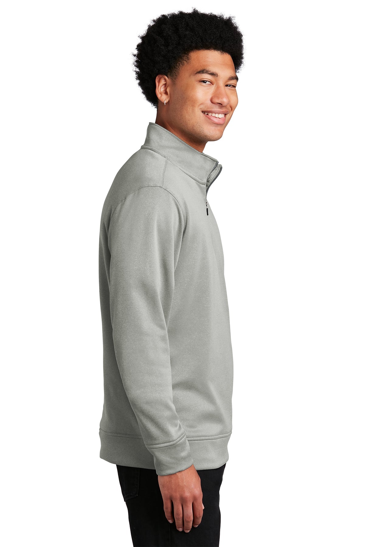 ST263 Sport-Tek ® PosiCharge ® Sport-Wick ® Heather Fleece 1/4-Zip Pullover