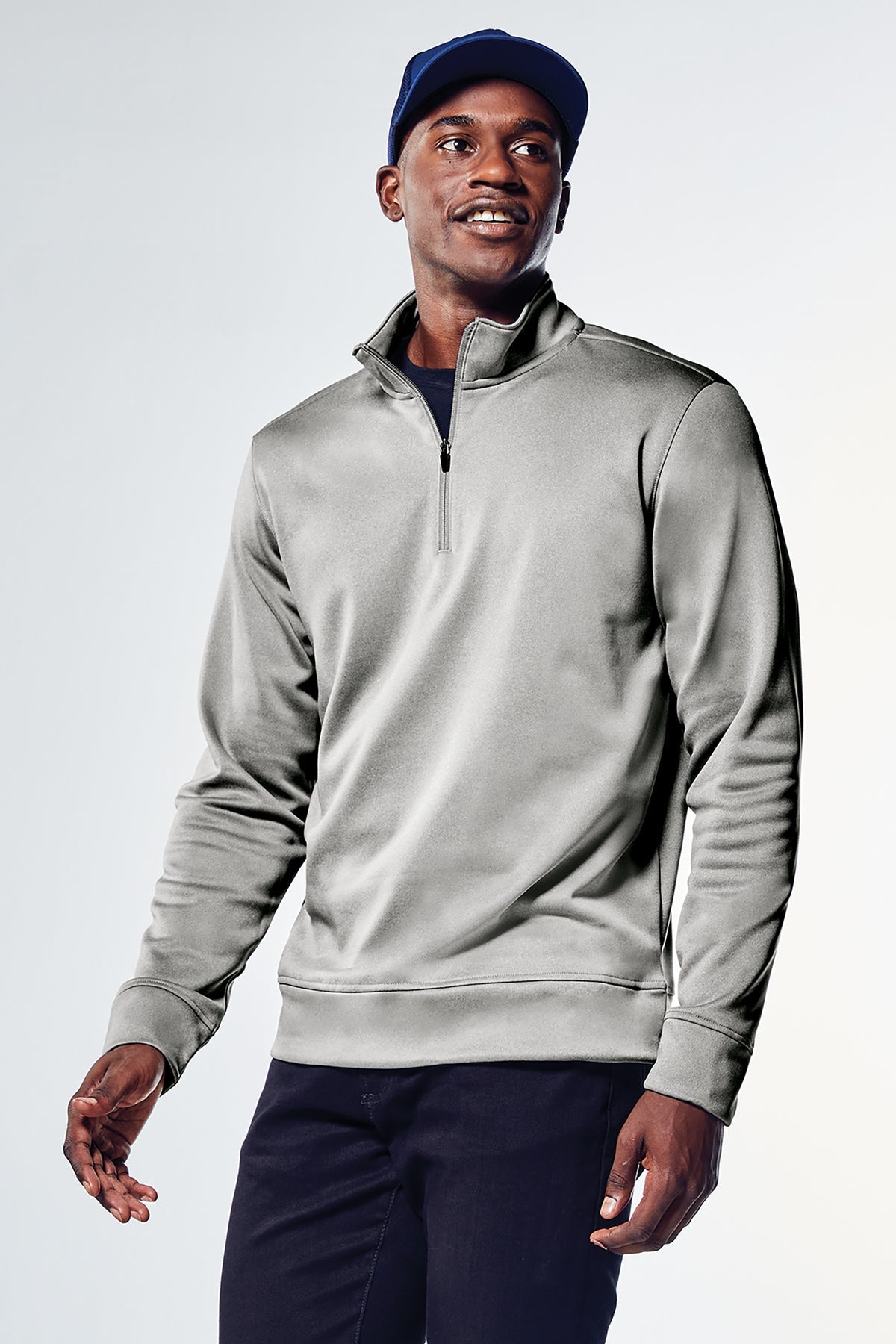 ST263 Sport-Tek ® PosiCharge ® Sport-Wick ® Heather Fleece 1/4-Zip Pullover