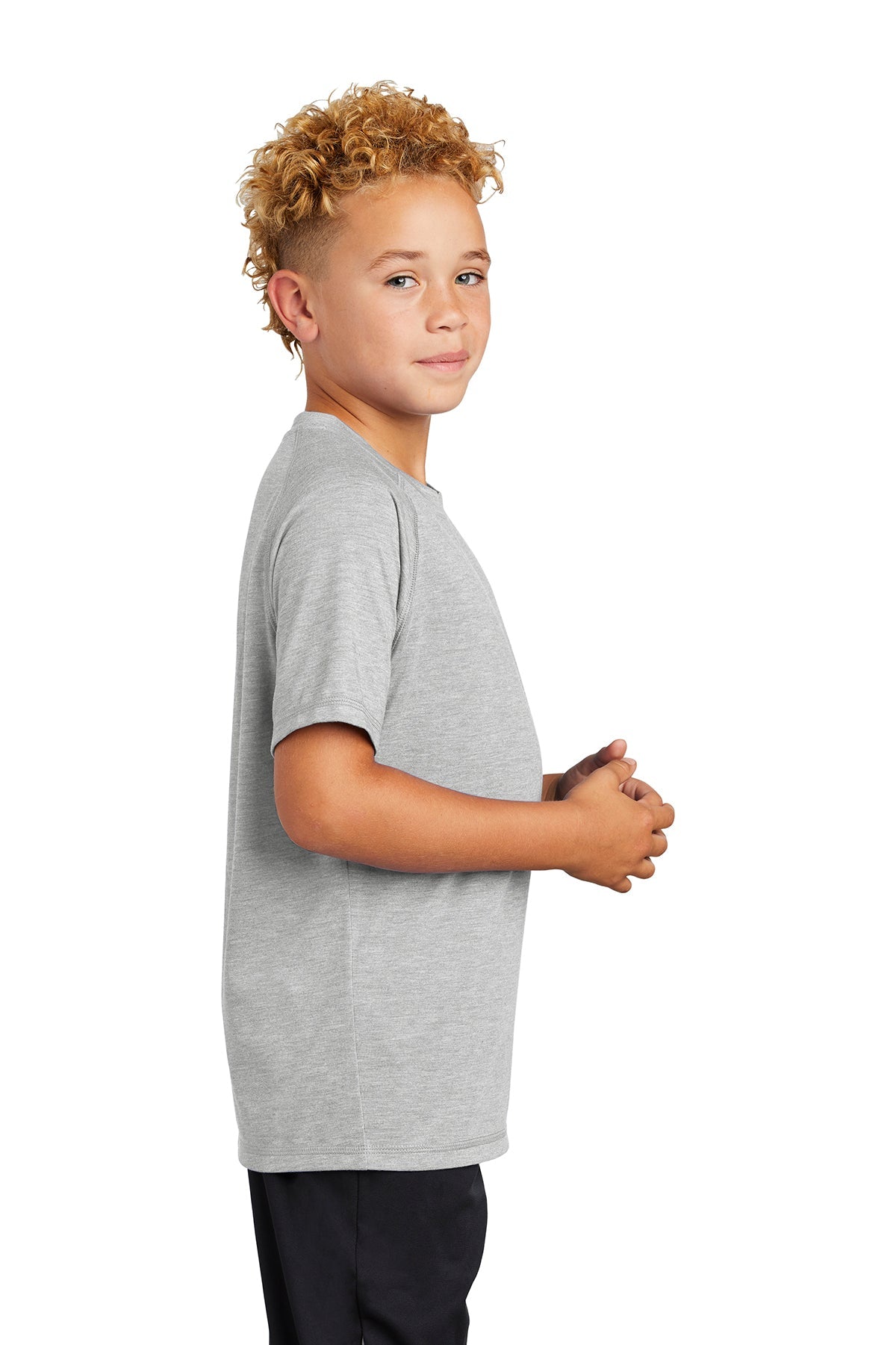 YST400 Sport-Tek ® Youth PosiCharge ® Tri-Blend Wicking Raglan Tee