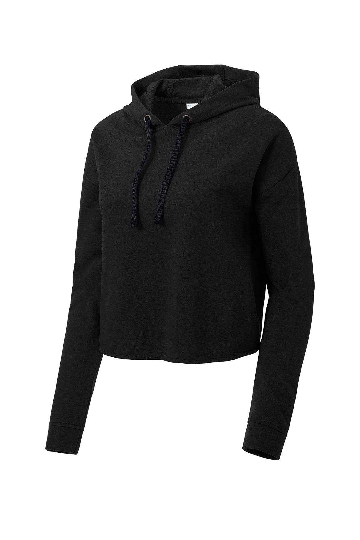 LST298 Sport-Tek ® Ladies PosiCharge ® Tri-Blend Wicking Fleece Crop Hooded Pullover