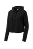 LST298 Sport-Tek ® Ladies PosiCharge ® Tri-Blend Wicking Fleece Crop Hooded Pullover