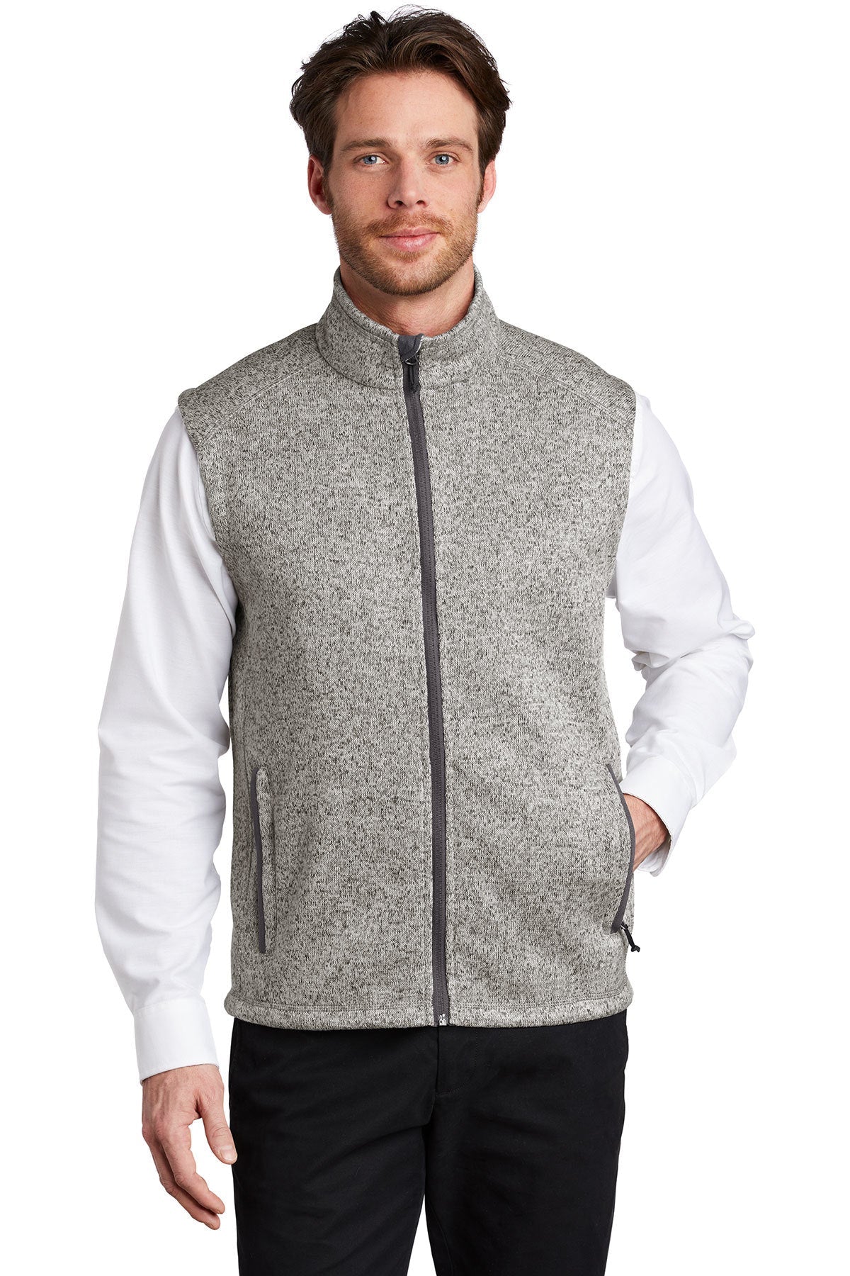 F236 Port Authority ® Sweater Fleece Vest