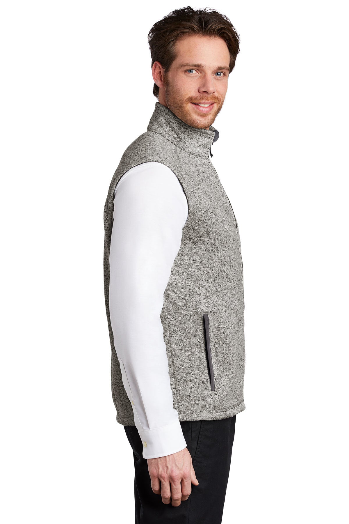 F236 Port Authority ® Sweater Fleece Vest